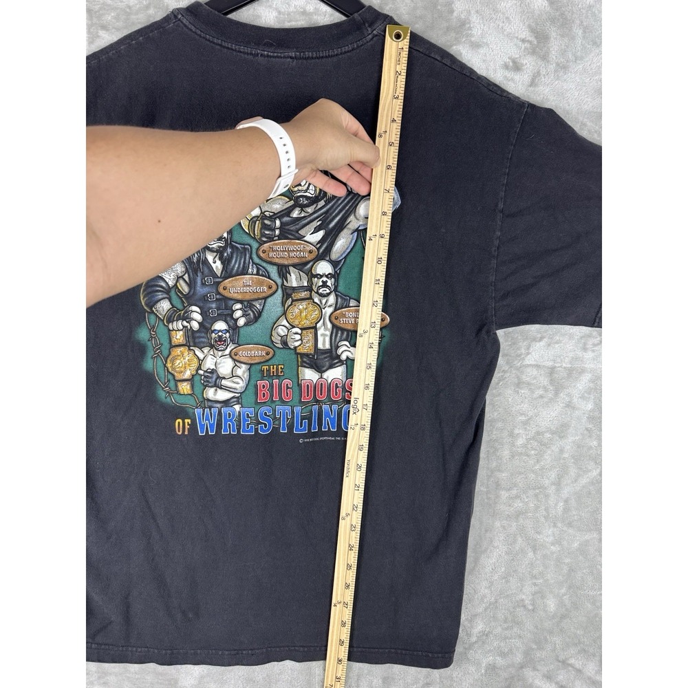Vintage Big Dogs WWE WWF Wrestling Hogan Stone Cold Undertaker Mens L/XL 90s - Picture 11 of 11